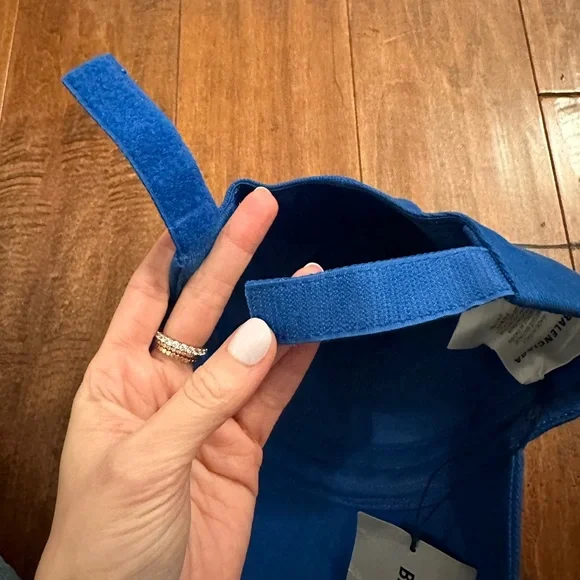 Balenciaga Blue Logo Embroidered Baseball Hat - Picture 8 of 16